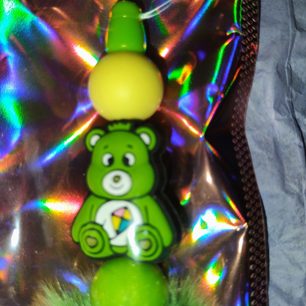 🌷Vibrant Green Bear Pen